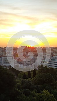 Sunrise on lisbon