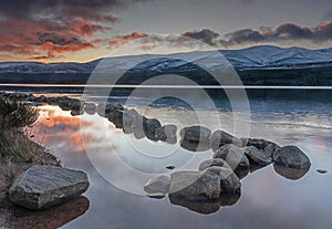 Sunrise at Loch Morlich Scotland