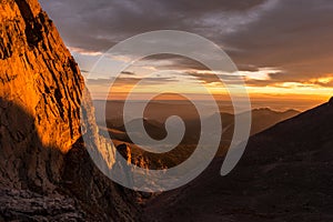 Sunrise on Longs Peak. Rocky Mountain National Park