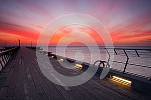 Sunrise on the Lorne Jetty