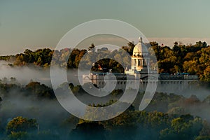 Sunrise + Low Fog Cover - Historic Kentucky State Capitol Building - Frankfort, Kentucky