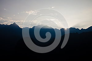 Sunrise at Macchu Picchu, Peru