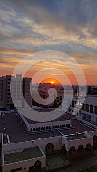 Sunrise in madinah