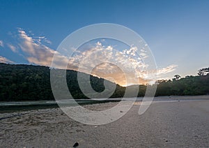 Sunrise at Mai ngam beach, Surin island National park, Phang nga, Thailand