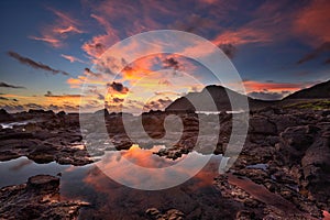 Sunrise from Makapu'u beach, Hawaii