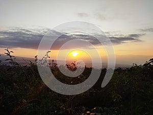 Sunrise in Malang city