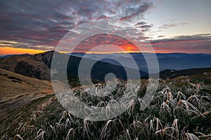 Sunrise from Maly Krivan at Mala Fatra mountains