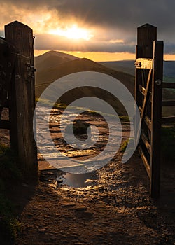 Sunrise At Mam Tor 