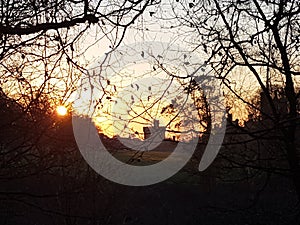 Sunrise on Margam Castle