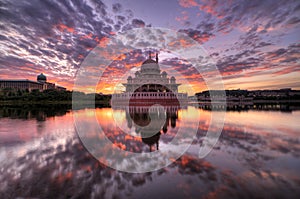 Sunrise at Masjid Putra, Putrajaya, Malaysia