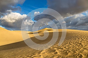 Sunrise at Maspalomas Dunes, Gran Canaria, Spain