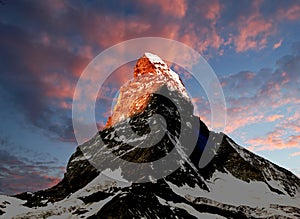 Sunrise on the Matterhorn