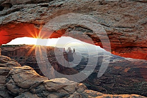 Sunrise at Mesa Arch in Canyonlands National Park