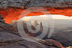 Sunrise at Mesa Arch in Canyonlands National Park