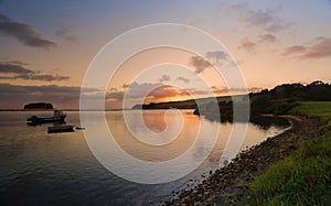 Sunrise on the Minnamurra river Illawarra NSW Australia