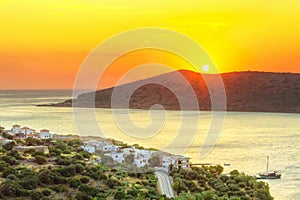 Sunrise at Mirabello Bay on Crete