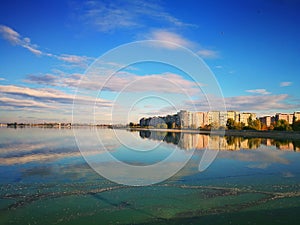 Sunrise on Morii Lake, Bucharest