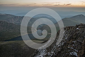 Sunrise on Mount Evans