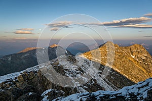 Sunrise on Mount Evans photo