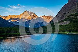 0000290_Sunrise on Mount Gould at Swiftcurrent Lake at Glacier National Park - Montana_2565