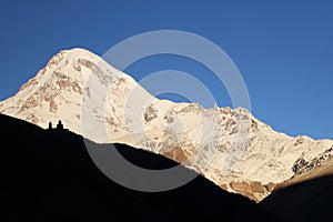 Sunrise and Mount Kazbek photo