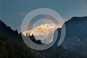 Sunrise at the mountain, Nepal