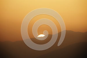 Sunrise in the mountains