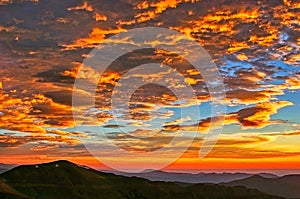 Sunrise at Mt. Evans in Colorado