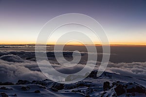 Sunrise on Mt. Kilimanjaro