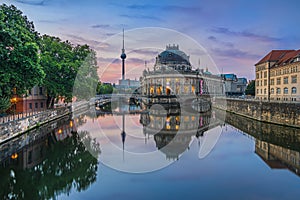 Sunrise with Museum Island and TV Tower
