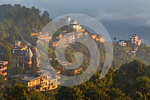 Sunrise in Nagarkot in the Kathmandu Valley.