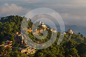 Sunrise in Nagarkot in the Kathmandu Valley.