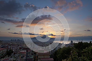 Sunrise at Naples, Italy.