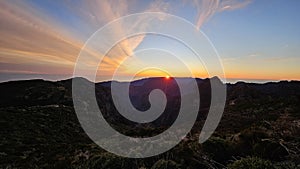 Sunrise, nature, rocs, see, relax