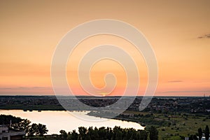 Sunrise near Bucharest