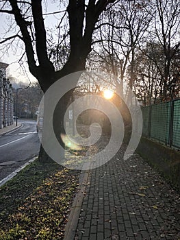 Sunrise near montedeicappuccini at morning