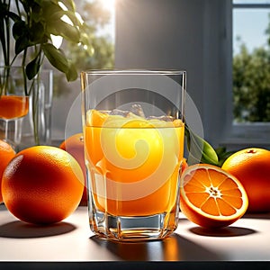 Sunrise Nectar: Savoring the Zest and Zing of Fresh Orange Juice.