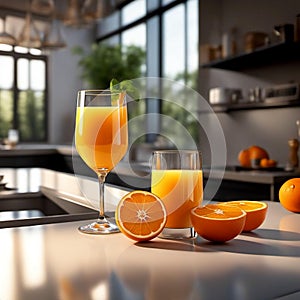 Sunrise Nectar: Savoring the Zest and Zing of Fresh Orange Juice.