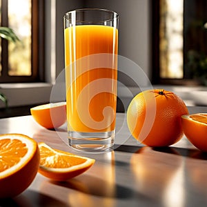 Sunrise Nectar: Savoring the Zest and Zing of Fresh Orange Juice.