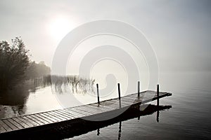 Sunrise Northern Lake Dock