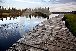 Sunrise Northern Lake Dock