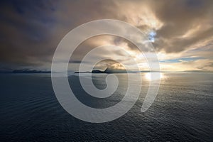 Sunrise in Norwegian sea, Alesund â€“ Norway - Scandinavia