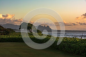 Sunrise at Nukolii Beach Park, Kauai, Hawaii