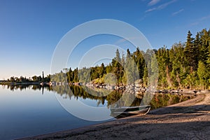 Sunrise on Nutimik Lake Manitoba