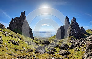 Sunrise at the old man of storr on the isle of skye, Scotland - UK