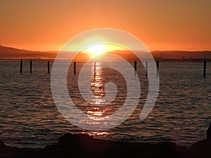 Sunrise at Old Pier Beach, Bridport, Tasmania