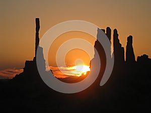 Sunrise in Oljato-Monument Valley photo