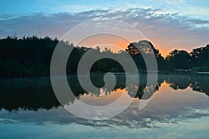 Sunrise at the Ornamental Pond, Southampton