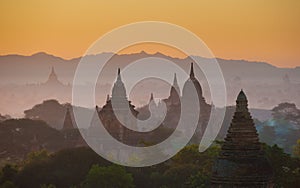 Sunrise over ancient Bagan, Myanmar