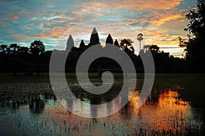 Sunrise over angkor wat